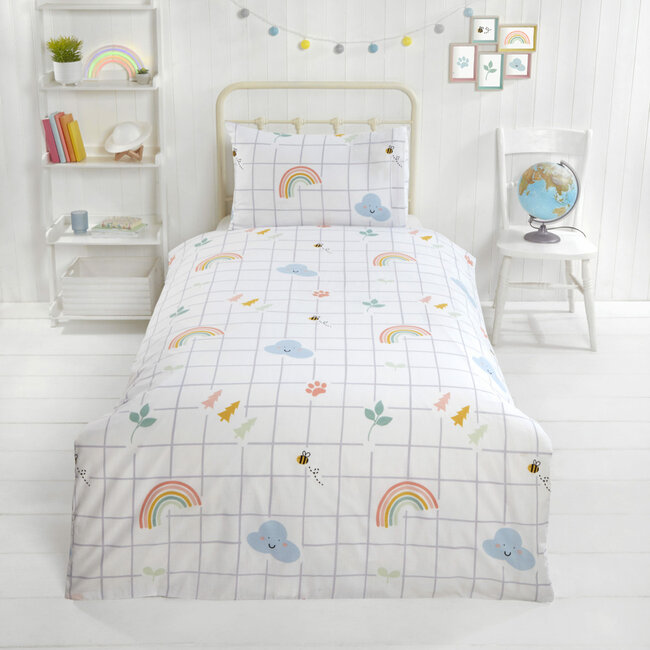 Polykatoen dekbedovertrek No Planet B - 1-persoons (135x200 + 50x75cm)