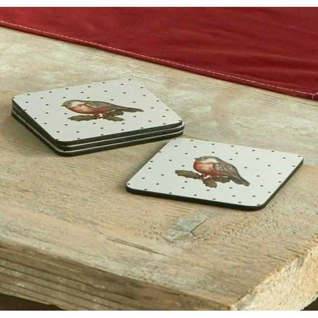 Onderzetters (Per 4 st) Red Robin