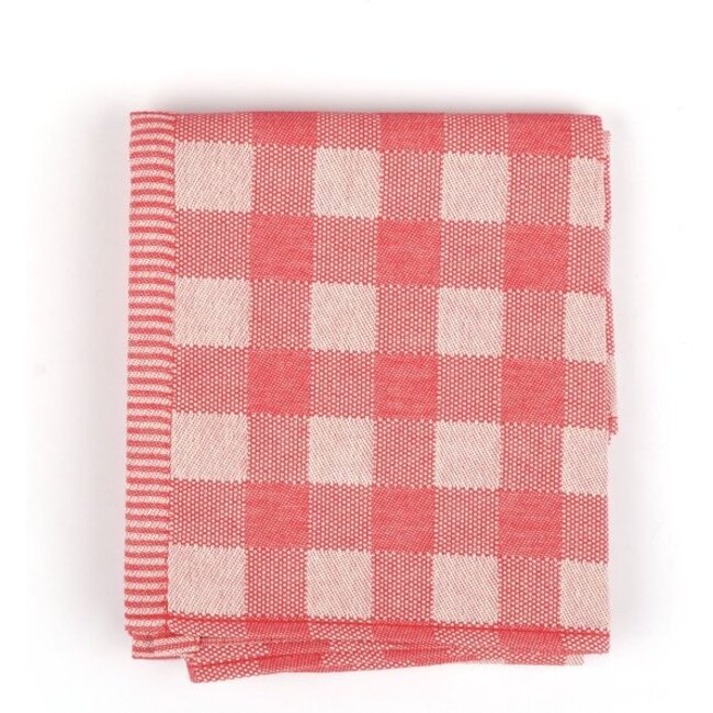 Theedoek Check - Rood