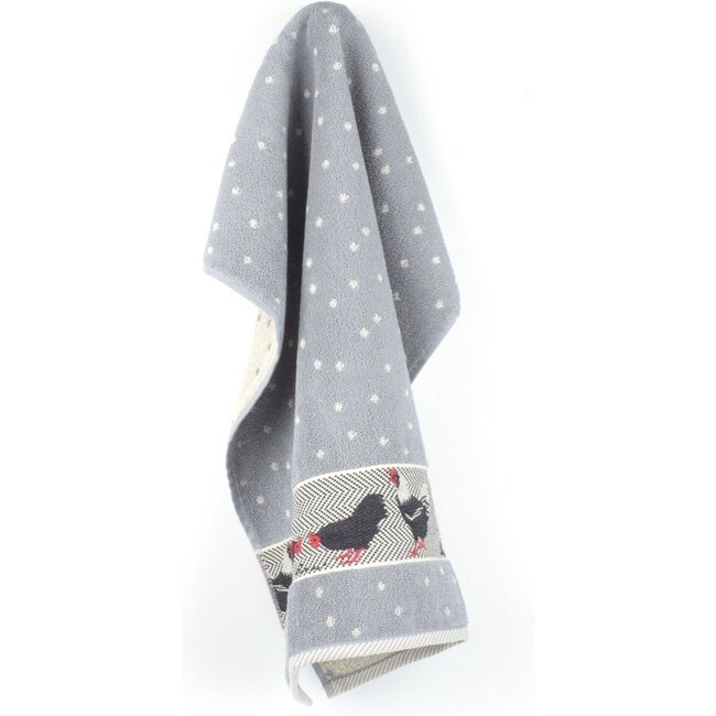 Handdoek Kippen - Grijs