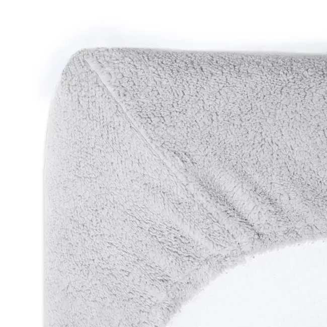 Teddy hoeslaken - grijs