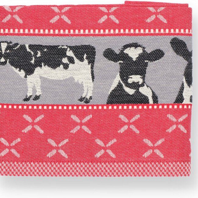 Theedoek Koeien - Rood