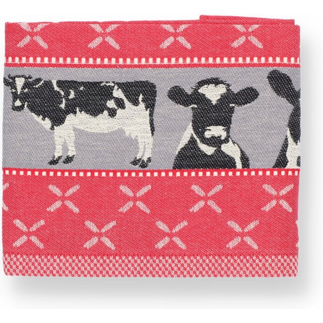 Theedoek Koeien - Rood