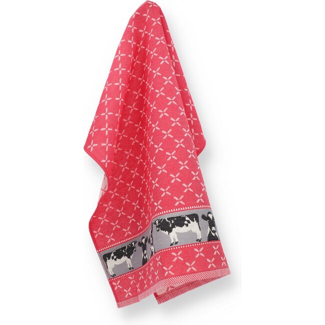 Theedoek Koeien - Rood