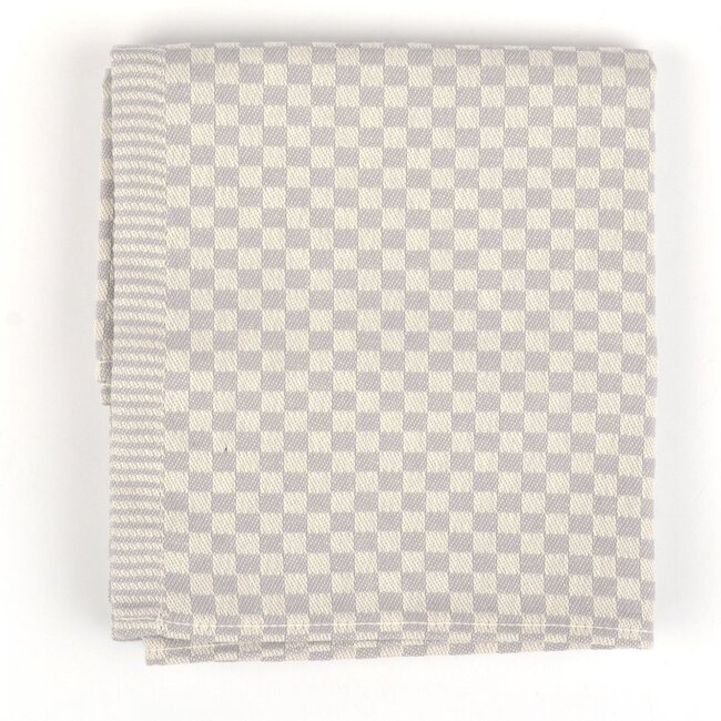 Theedoek Small Check - Grijs