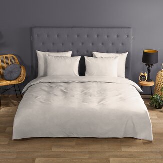 Good Morning Katoen dekbedovertrek uni - licht zand