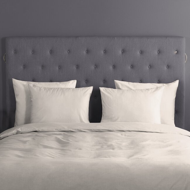 Katoen dekbedovertrek uni - licht zand