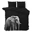 Microvezel dekbedovertrek Elephant - Zwart