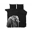 Microvezel dekbedovertrek Elephant - Zwart