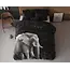 Microvezel dekbedovertrek Elephant - Zwart