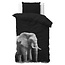 Microvezel dekbedovertrek Elephant - Zwart