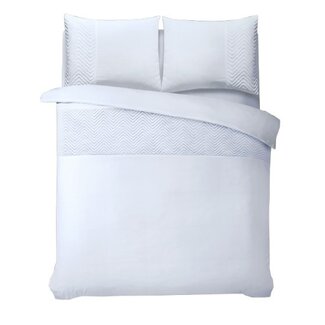 Sleeptime Velvet dekbedovertrek - Crossline - Wit