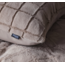 Faux fur dekbedovertrek Check - onderkant microvezel - Taupe