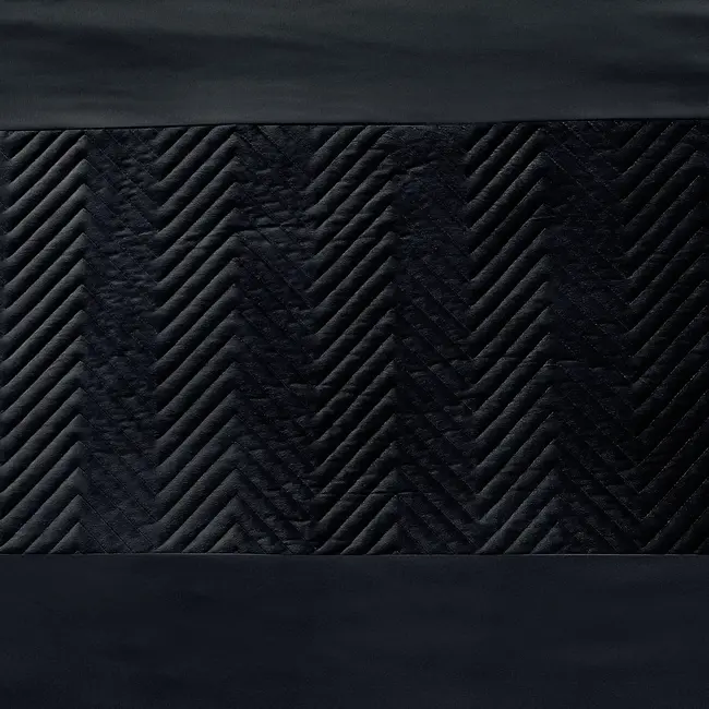 Velvet dekbedovertrek - Crossline - Zwart