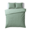 Faux fur dekbedovertrek Check - onderkant microvezel - Groen