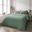 Faux fur dekbedovertrek Check - onderkant microvezel - Groen