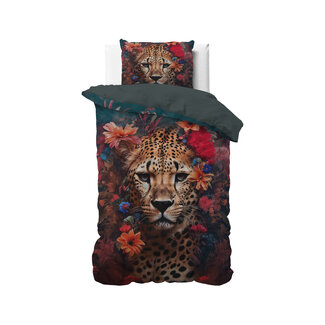 Dreamhouse Katoen satijn dekbedovertrek Leopardo - Multi
