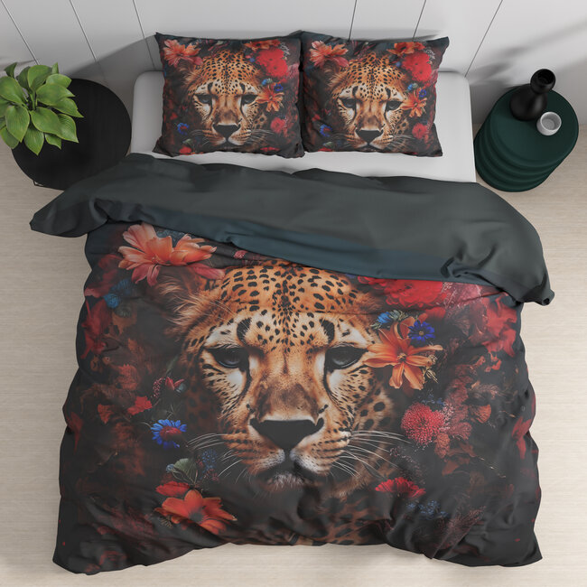 Dekbedovertrek Leopardo - Multi - Katoensatijn