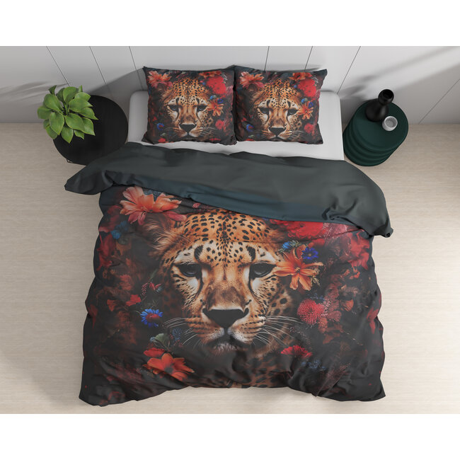 Dekbedovertrek Leopardo - Multi - Katoensatijn
