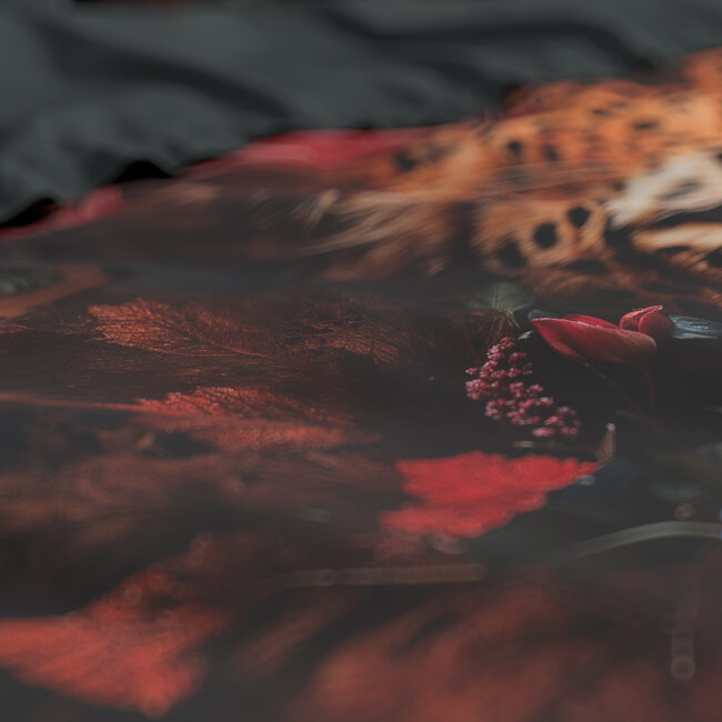 Dekbedovertrek Leopardo - Multi - Katoensatijn