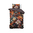 Katoensatijn dekbedovertrek Flower Artistic - Multi