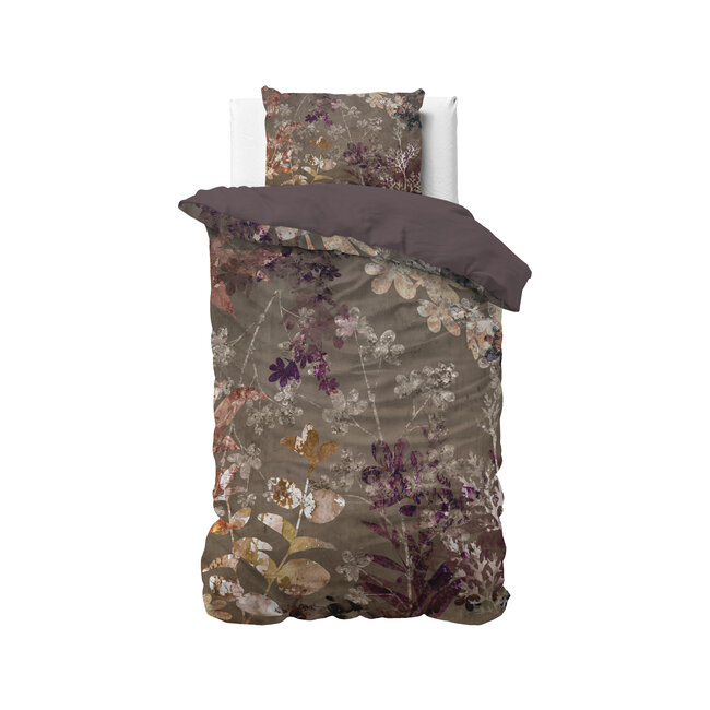 Katoensatijn dekbedovertrek Vivian - Groen