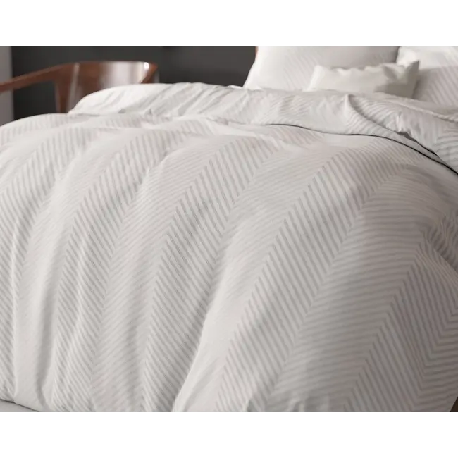 Polykatoen dekbedovertrek Loana - Wit