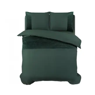 Sleeptime Velvet dekbedovertrek - Band - Groen