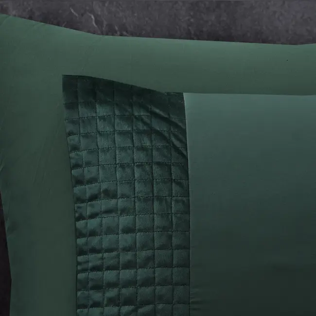 Velvet dekbedovertrek - Band - Groen