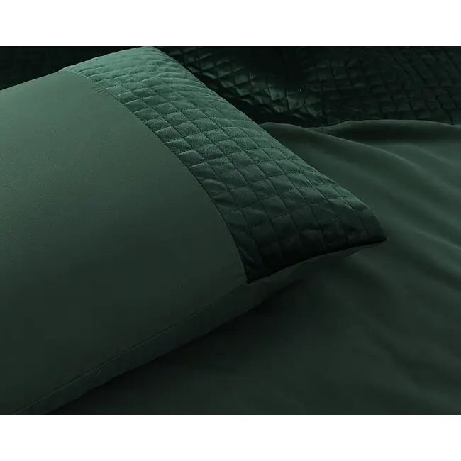 Velvet dekbedovertrek - Band - Groen