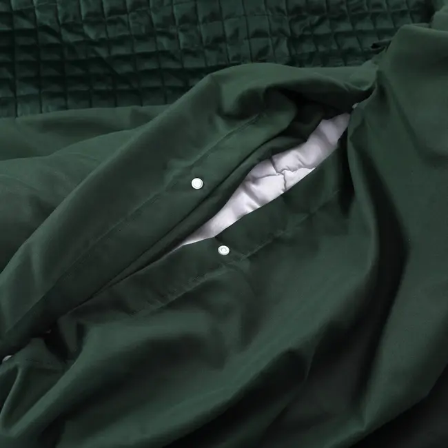 Velvet dekbedovertrek - Band - Groen
