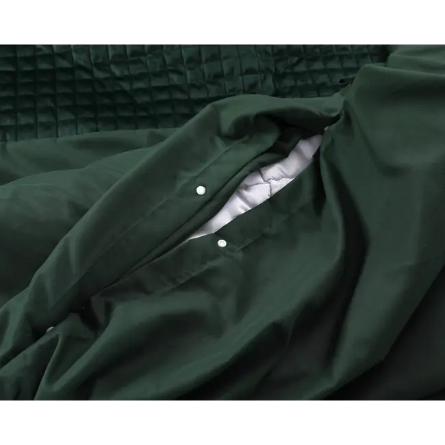 Velvet dekbedovertrek - Band - Groen