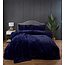 Rabbit Faux Fur dekbedovertrek - Navy blauw