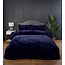 Rabbit Faux Fur dekbedovertrek - Navy blauw