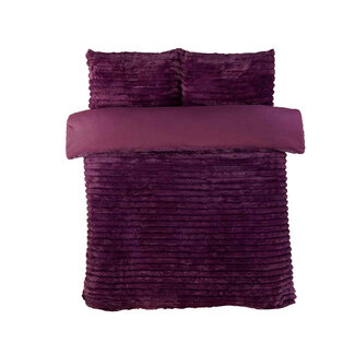 So Soft Rabbit Faux Fur dekbedovertrek - Wine
