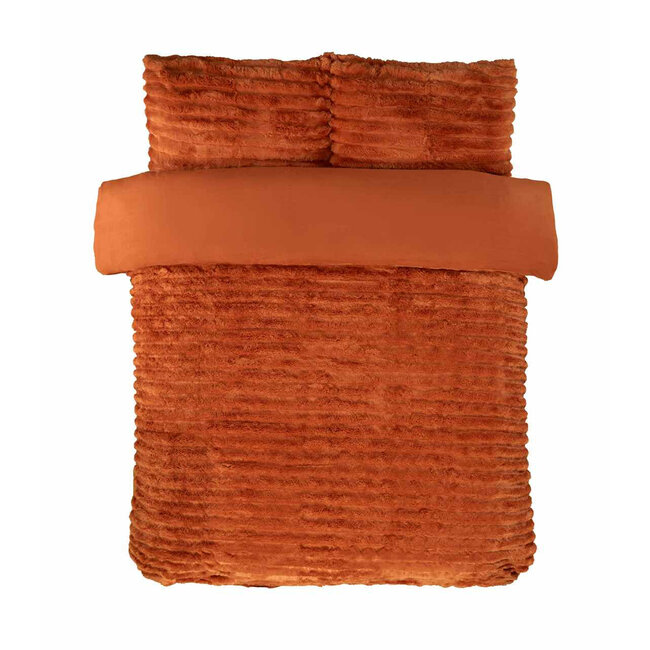 Rabbit Faux Fur dekbedovertrek - Oranje