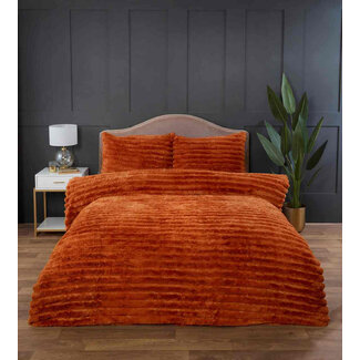 So Soft Rabbit Faux Fur dekbedovertrek - Oranje