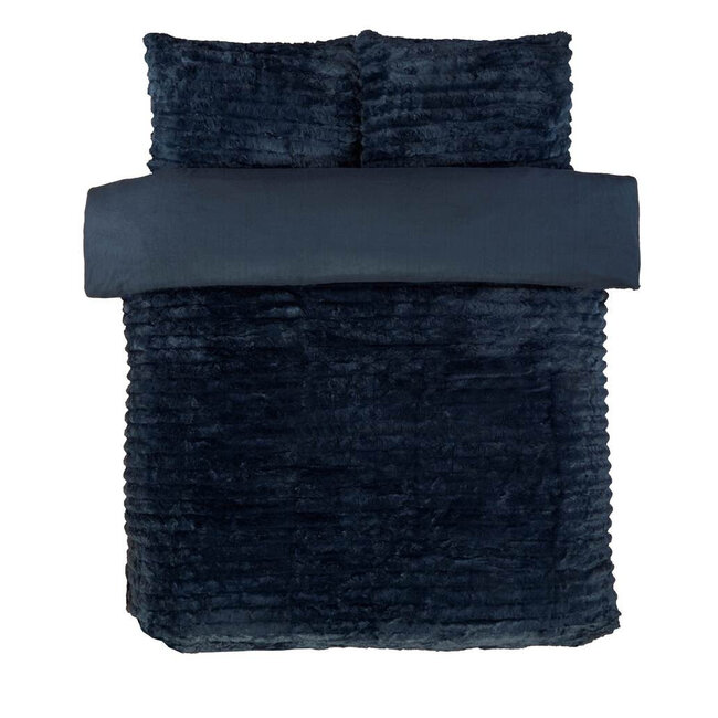 Rabbit Faux Fur dekbedovertrek - Blauw