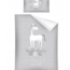 Ledikant dekbedovertrek Unicorn - grijs - bamboe/katoen - 100x135 cm + 40x60 cm