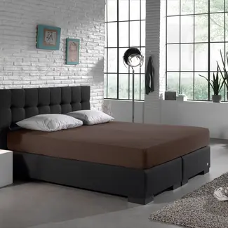 Dreamhouse Hoeslaken - enkel jersey 135gr - deep taupe