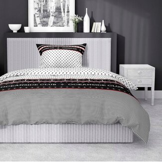 Home Satin Katoen dekbedovertrek  Oceanside Club - eenpersoons