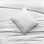 Hotelstreep dekbedovertrek wit - Microvezel
