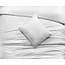 Hotelstreep dekbedovertrek wit - Microvezel