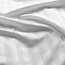 Hotelstreep dekbedovertrek wit - Microvezel