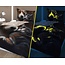 Glow in the dark kinderdekbedovertrek Hond en poes - katoen - 140x200+70x80 cm