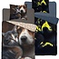 Glow in the dark kinderdekbedovertrek Hond en poes - katoen - 140x200+70x80 cm