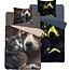 Glow in the dark kinderdekbedovertrek Hond en poes - katoen - 140x200+70x80 cm