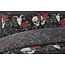 Microvezel dekbedovertrek Skulls & Roses