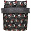 Microvezel dekbedovertrek Skulls & Roses