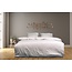 .Decoware® Hotelstreep dekbedovertrek - wit - katoen satijn